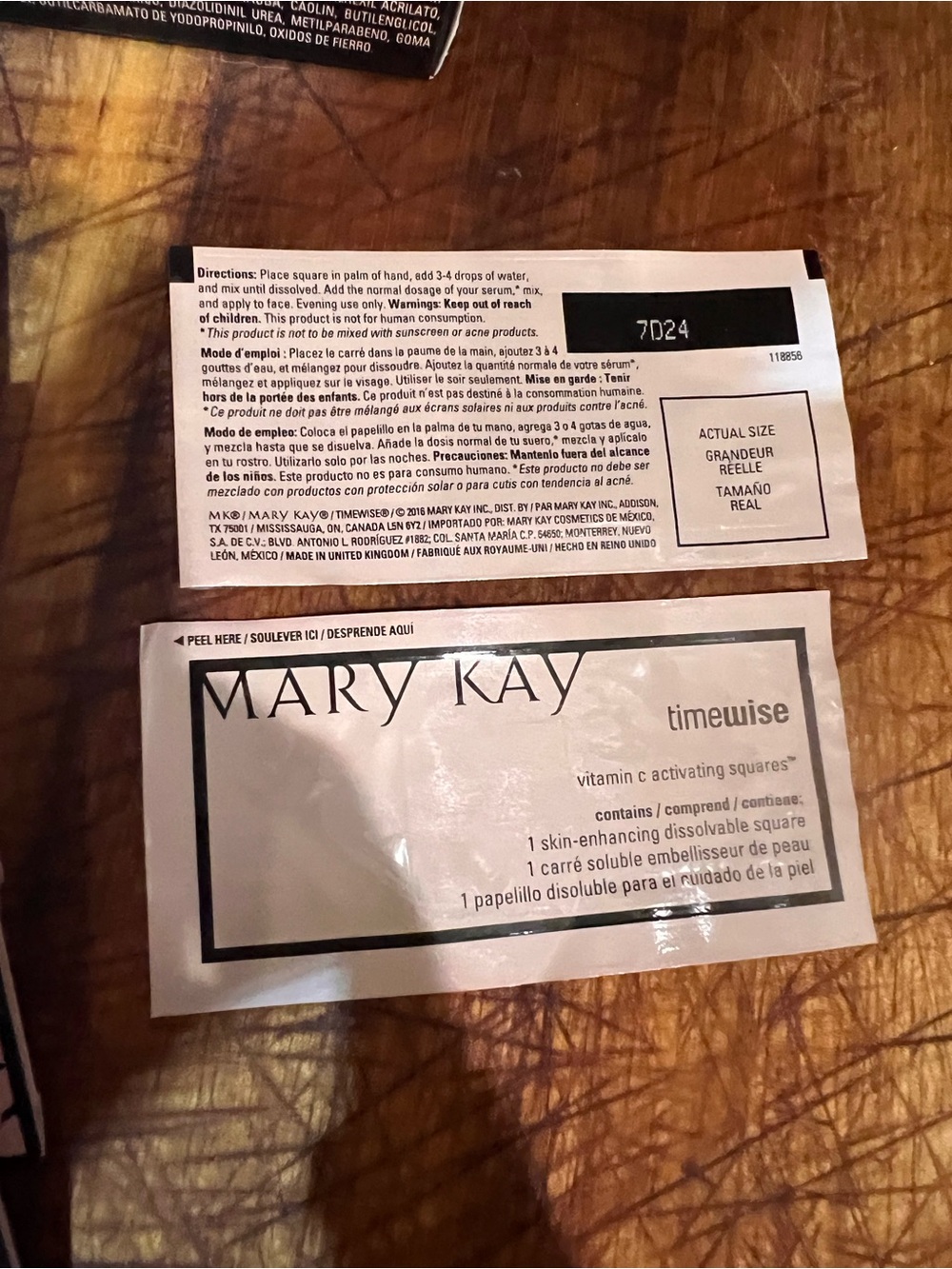 🔥 Mary Kay TimeWise Vitamin C 🍊Activating Squares Lot of 5 + Mascara